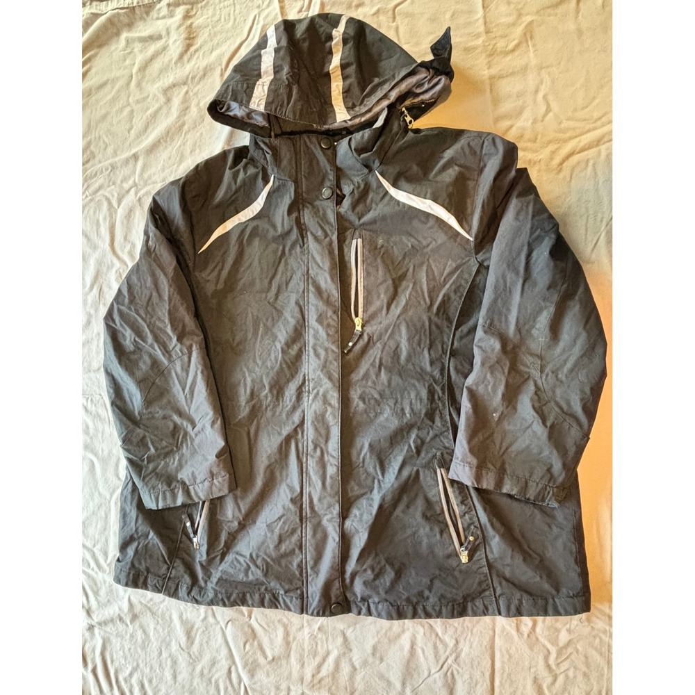 Zero Below Zero by Rothschild Mens 3X Black Hooded Winter Jacket Parka Coat